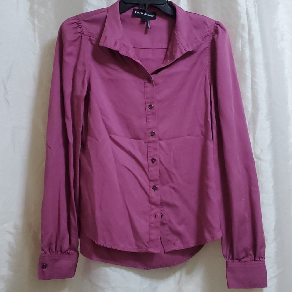 DKNY JEANS PINK SHIRT SIZE S